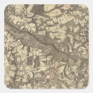 Richmond, Virginia Square Sticker