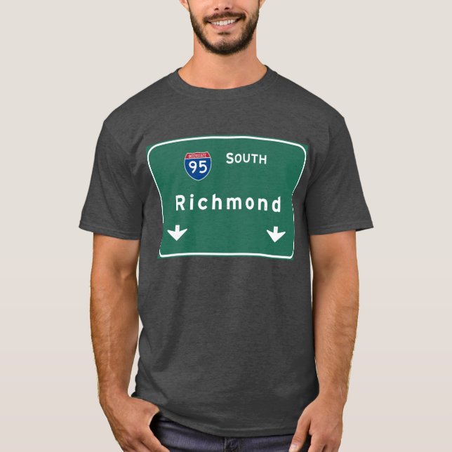 Richmond Virginia va Interstate Highway Freeway : T-Shirt (Front)