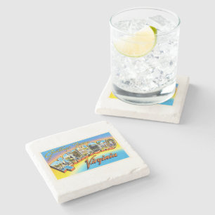 Richmond Virginia VA Old Vintage Travel Postcard- Stone Coaster