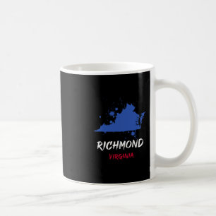 Richmond Virginia Va Paint Splatter Vacation Souve Coffee Mug