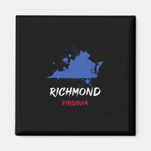 Richmond Virginia Va Paint Splatter Vacation Souve Magnet
