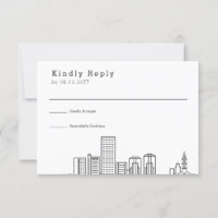 Richmond Wedding | Stylised Skyline RSVP