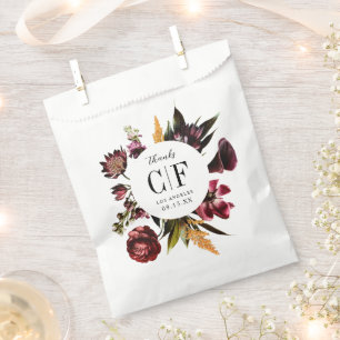 Richness of Spring Colourful Floral Wedding Favour Bag