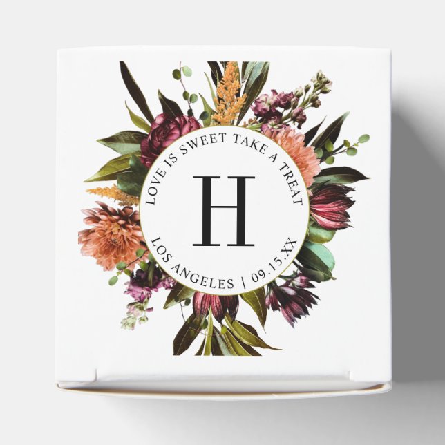 Richness of Spring Colourful Wedding Favour Box (Top)