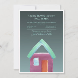 Richtfest Einladung Bauherr 2024 Einladungskarte Invitation