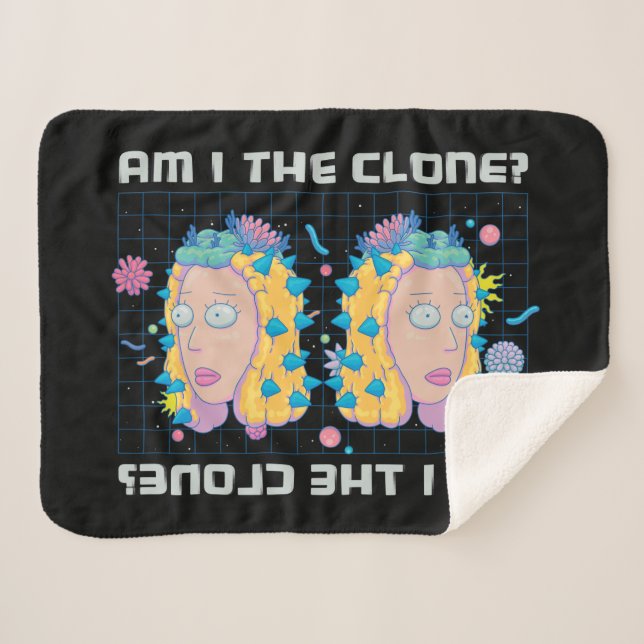 RICK AND MORTY™ | Am I The Clone? Sherpa Blanket (Front (Horizontal))