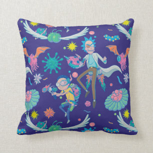 RICK AND MORTY™   Among Infected Cells Pattern Cushion