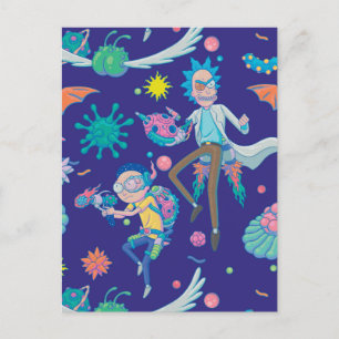 RICK AND MORTY™   Among Infected Cells Pattern Invitation Postcard