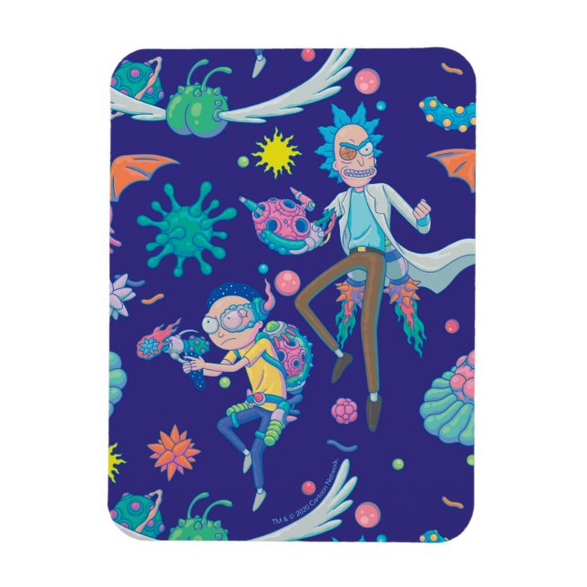 RICK AND MORTY™ | Among Infected Cells Pattern Magnet (Vertical)