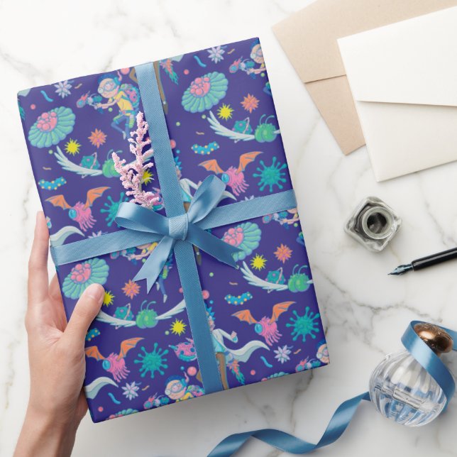 RICK AND MORTY™ | Among Infected Cells Pattern Wrapping Paper (Gifting)