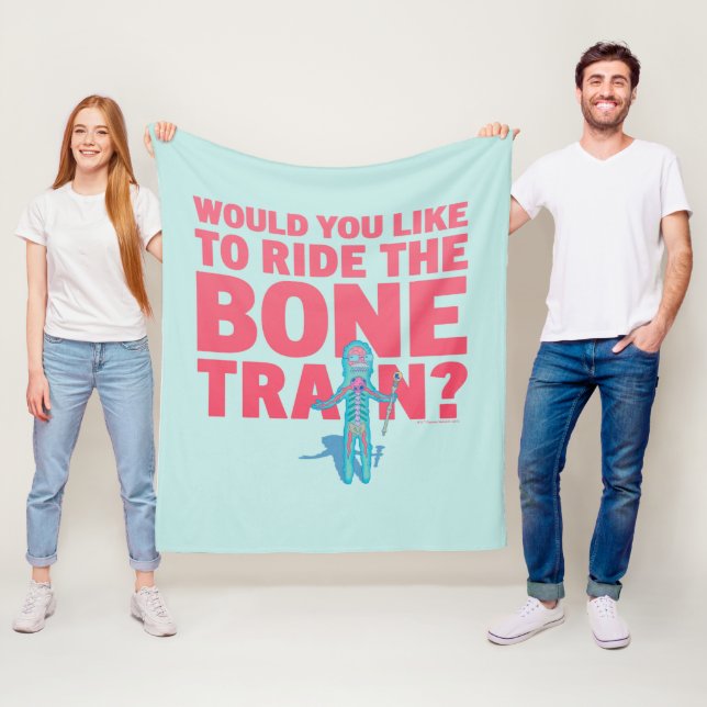 RICK AND MORTY™ | Anatomy Park - Bone Train Fleece Blanket (In Situ)