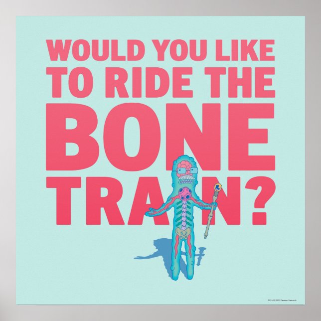 RICK AND MORTY™ | Anatomy Park - Bone Train Poster (Front)