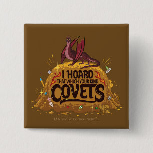 RICK AND MORTY™ Balthromaw's Hoard 15 Cm Square Badge