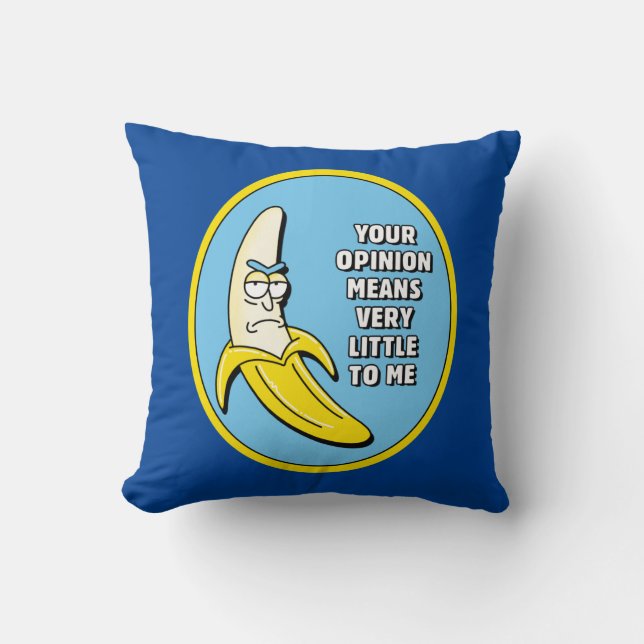 RICK AND MORTY™ | Banana Rick Badge Cushion (Front)