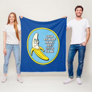 RICK AND MORTY™   Banana Rick Badge Fleece Blanket