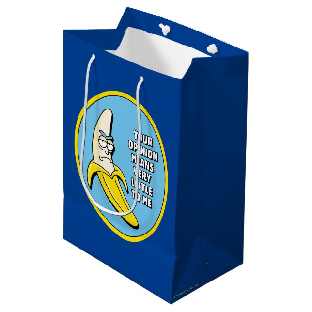 RICK AND MORTY™ | Banana Rick Badge Medium Gift Bag (Front Angled)