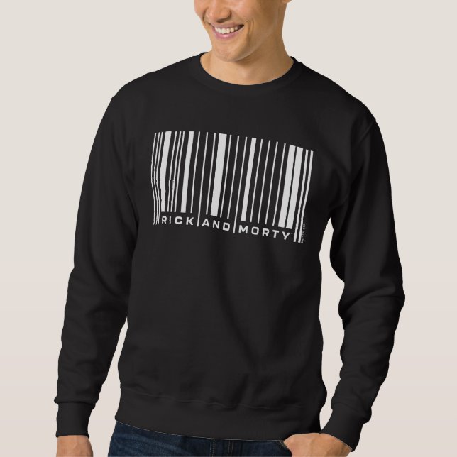 Rick and Morty Bar Code Graphic Sweatshirt (Front)
