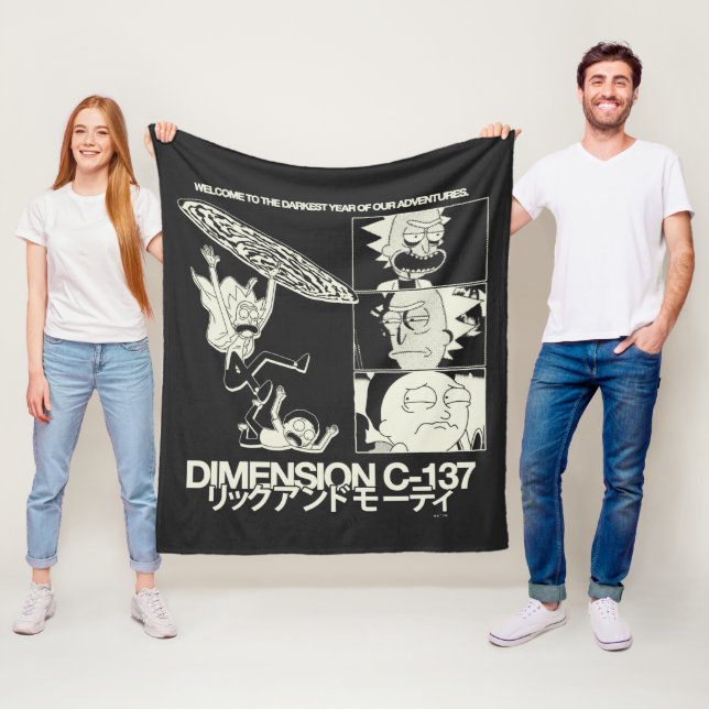 RICK AND MORTY™ | Dimension C-137 Fleece Blanket (In Situ)