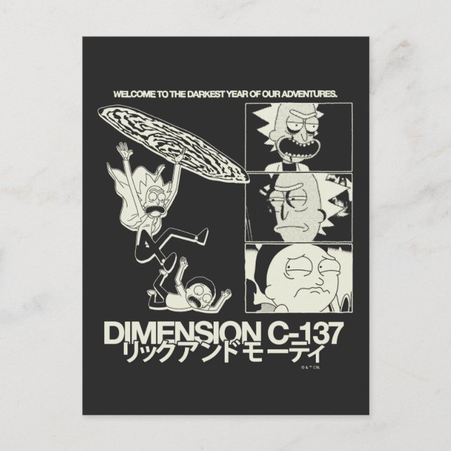RICK AND MORTY™ | Dimension C-137 Postcard (Front)