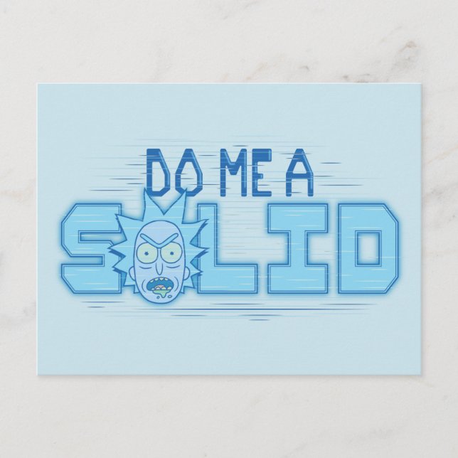 RICK AND MORTY™ | Do Me A Solid Invitation Postcard (Front)