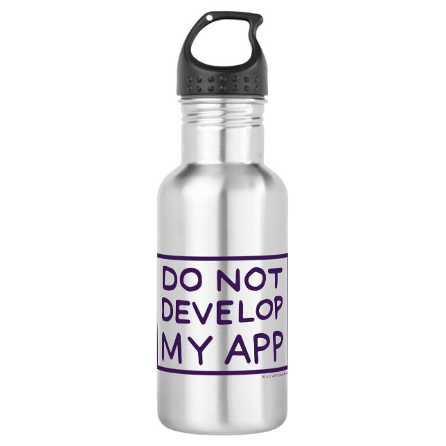 RICK AND MORTY™ | DO NOT DEVELOP MY APP 532 ML WATER BOTTLE (Front)