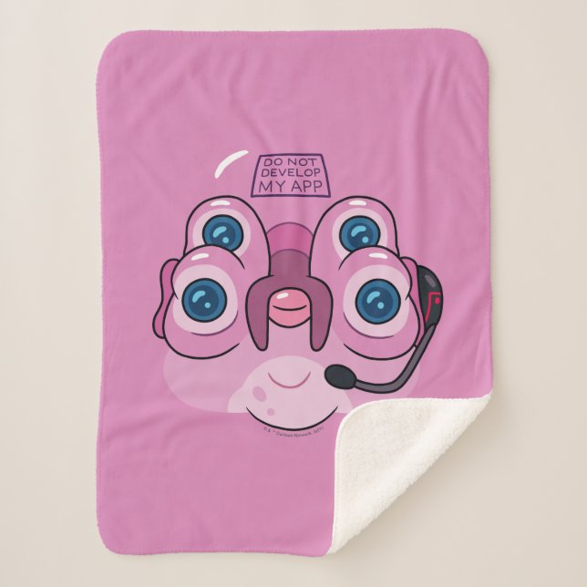 RICK AND MORTY™ | DO NOT DEVELOP MY APP SHERPA BLANKET (Front)