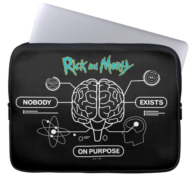 RICK AND MORTY™ | Download Backup Brain Laptop Sleeve (Front)