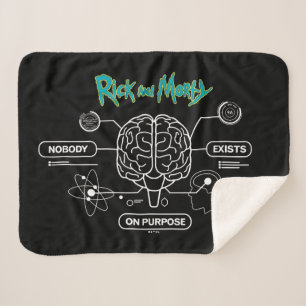 RICK AND MORTY™   Download Backup Brain Sherpa Blanket