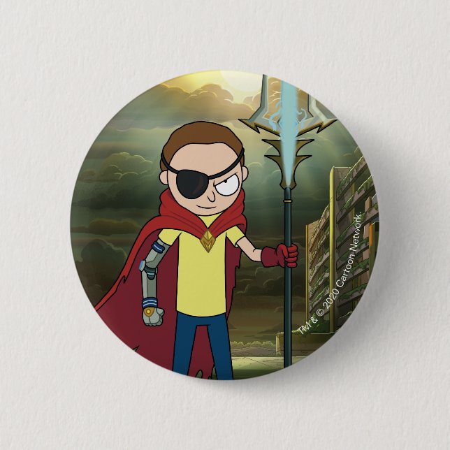 RICK AND MORTY™ | Evil Morty 6 Cm Round Badge (Front)
