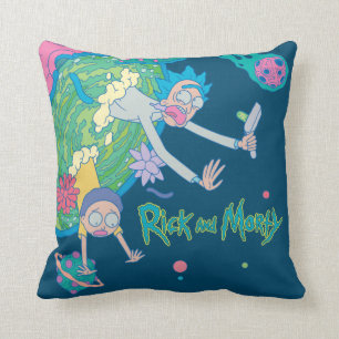 RICK AND MORTY™   Falling From Infected Portal Cushion