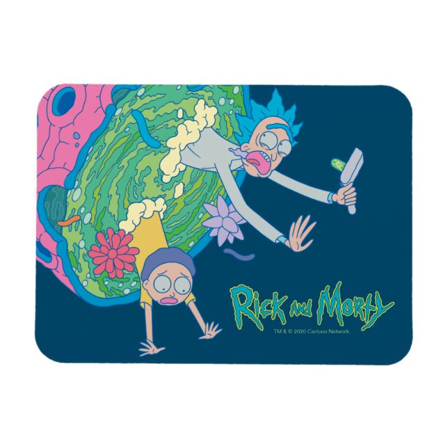 RICK AND MORTY™ | Falling From Infected Portal Magnet (Horizontal)