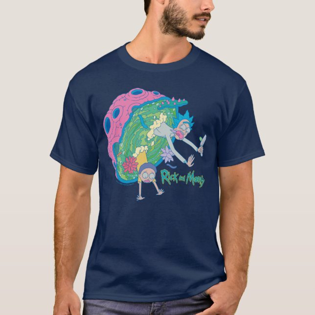RICK AND MORTY™ | Falling From Infected Portal T-Shirt (Front)