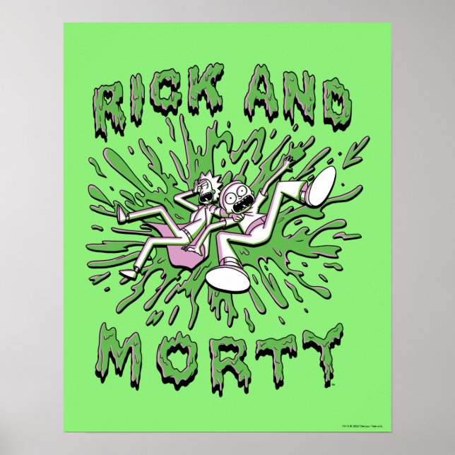 RICK AND MORTY™ | Falling Into Acid Vat Poster (Front)