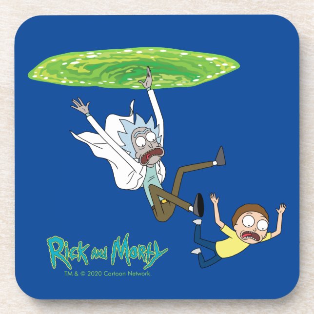 RICK AND MORTY™ | Falling Out Of Portal Coaster (Front)
