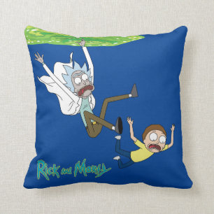 RICK AND MORTY™   Falling Out Of Portal Cushion