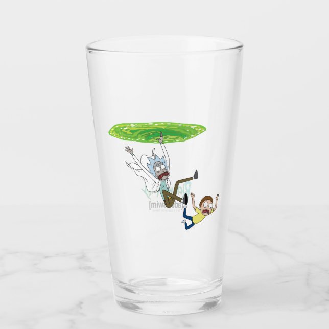 RICK AND MORTY™ | Falling Out Of Portal Glass (Front)