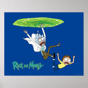 RICK AND MORTY™ Falling Out Of Portal Poster