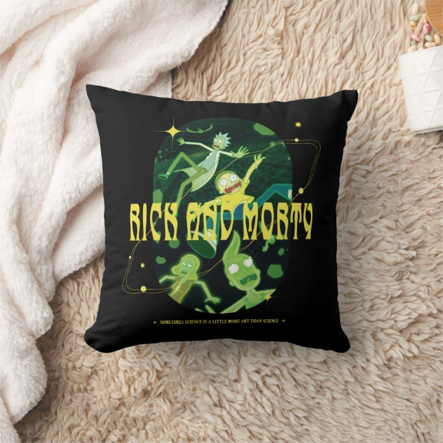 Rick and Morty Falling Quote Badge Cushion (Blanket)