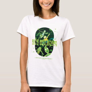 Rick and Morty Falling Quote Badge T-Shirt