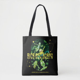 Rick and Morty Falling Quote Badge Tote Bag