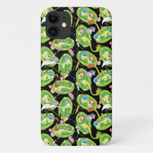 RICK AND MORTY™   Falling Through Portals Pattern iPhone 11 Case