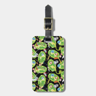 RICK AND MORTY™ | Falling Through Portals Pattern Luggage Tag