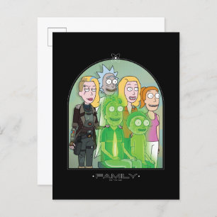 Rick and Morty Family Graphic Postcard