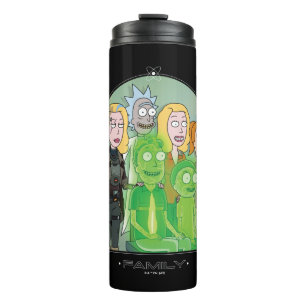 Rick and Morty Family Graphic Thermal Tumbler