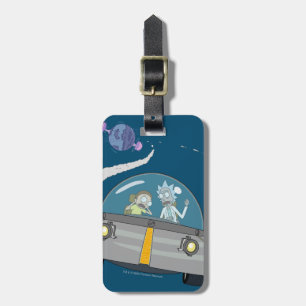 RICK AND MORTY™ Flying Off In Space Ship Luggage Tag