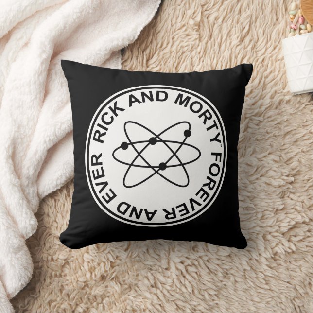 Rick and Morty Forever and Ever Atomic Badge Cushion (Blanket)