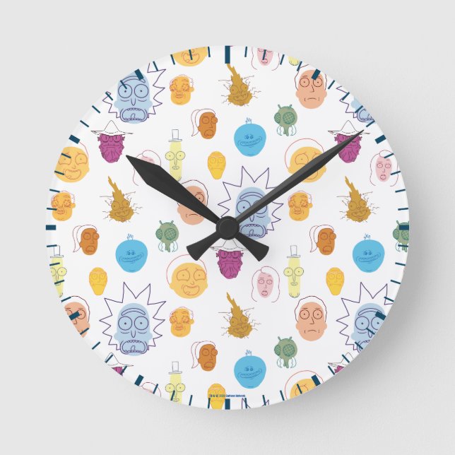 RICK AND MORTY™ | Get Schwifty Round Clock (Front)