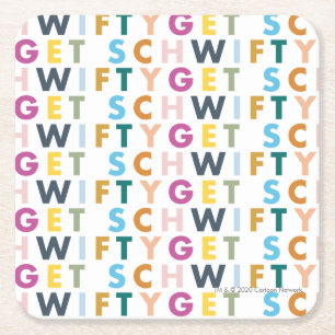 RICK AND MORTY™   Get Schwifty Square Paper Coaster