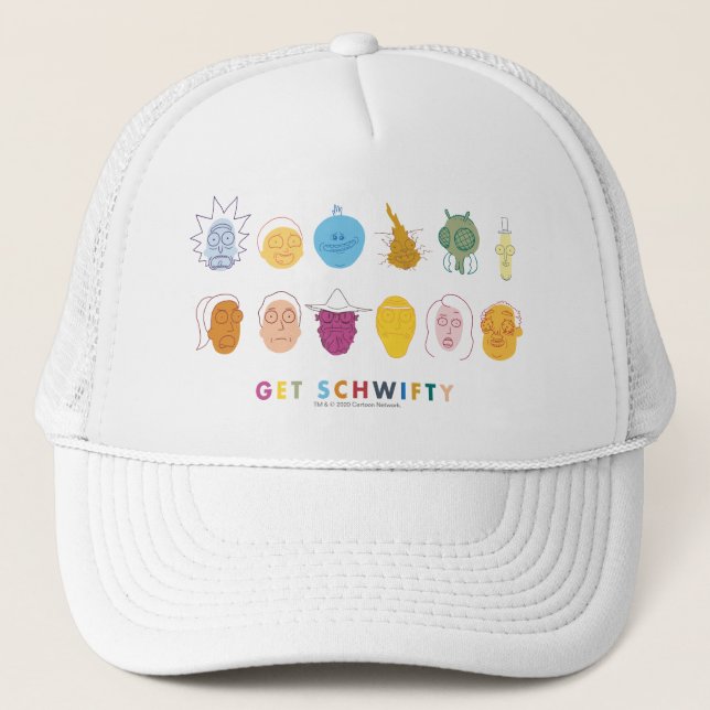 RICK AND MORTY™ | Get Schwifty Trucker Hat (Front)