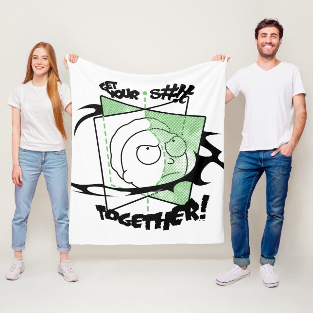 RICK AND MORTY™ | Get Your S#!t Together! Fleece Blanket (In Situ)